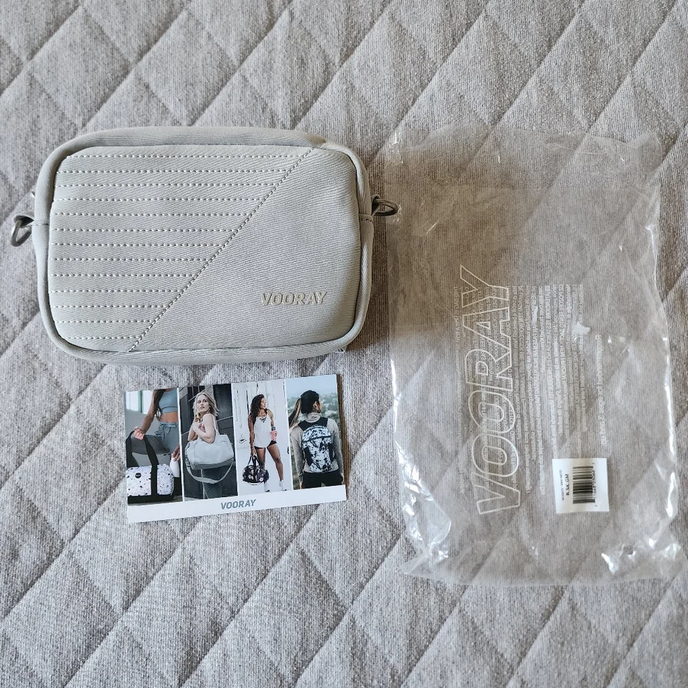Vooray Sidekick Gray Moto Crossbody Bag‎